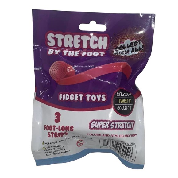 Stretch By The Foot Fidget Toys - Sensory Toy - Scented - Set of 3 Assorted - Picture 1 of 4